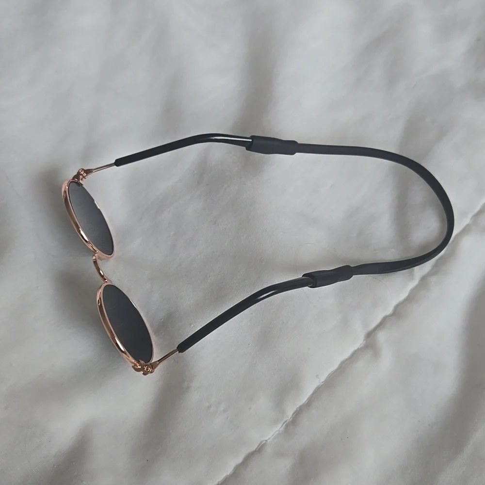 Pet Sunglasses Small Dog Cat UV Protection Round Rose Gold Frame Pet Glasses New